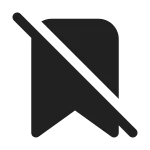 Bookmark Off SVG Icon